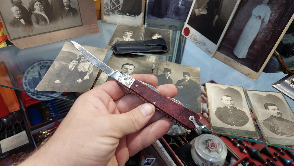 Folding penknife for tourism 1970s USSR.