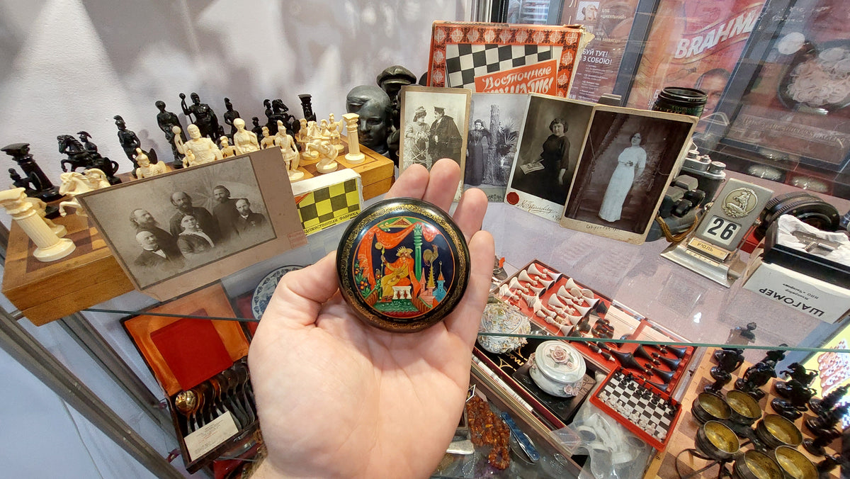 Handmade Jewelry Box, Kashmiri Papier Mâché Jewelry Box, Unique Papier Mâché Jewelry Box, Real Enamel Lacquer Jewelry Box