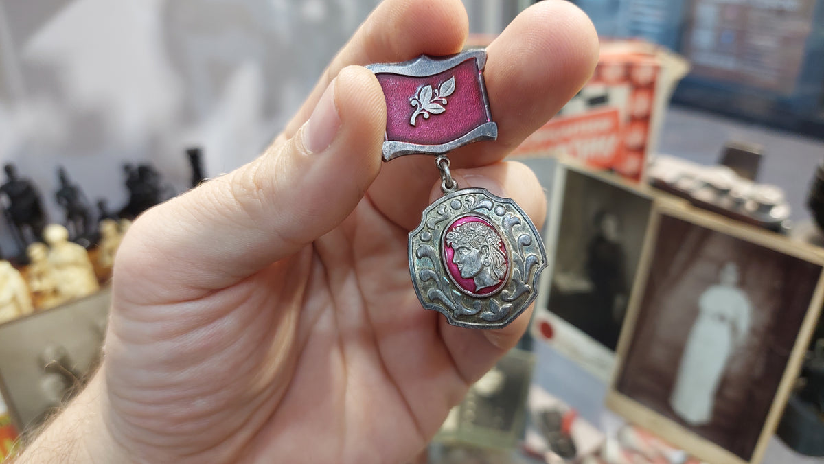 Silver plated badge for the collection. Honored Worker of Science and Technology of Ukraine.