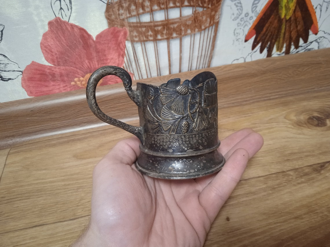 Antique Soviet Metal Coaster Soviet Coaster CONES 1930