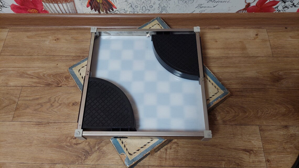 Antique Soviet Chess Board Vintage USSR Plastic/Metal Chess Board Rare Chess Chess Board 1980s
