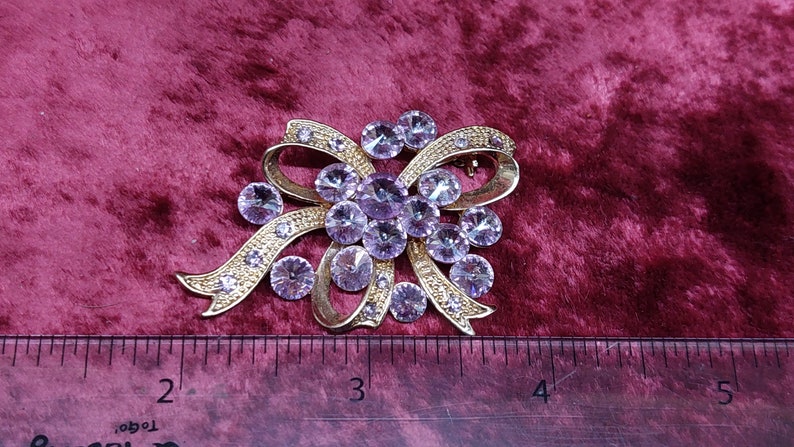 Vintage gilded brooch USSR 1980