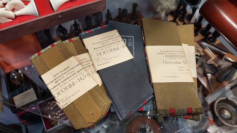 Shoulder straps of the Soviet army. senior officers. Army of the USSR.