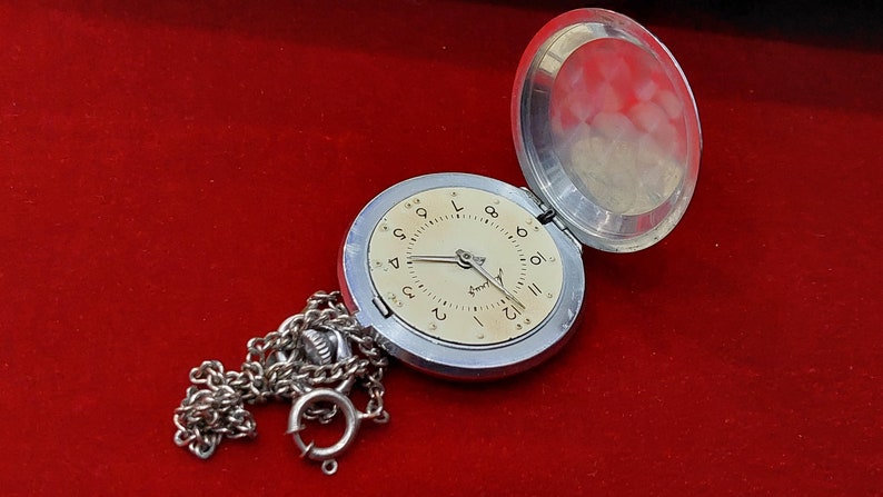 RARE WATCH!!!: Pocket watch, Lightning, Blind, Lightning mechanical, Soviet watch, USSR watch, vintage gift