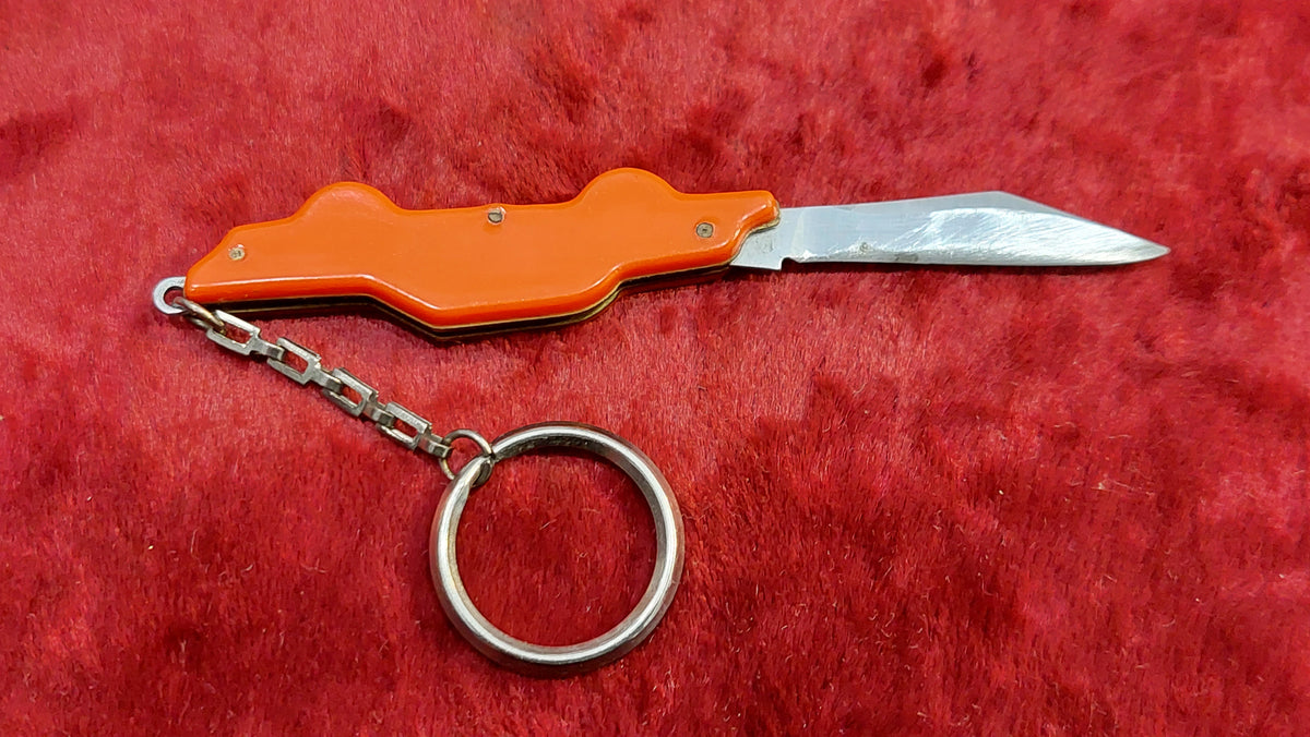 Soviet Vintage Knife Keychain machine, Russian keychain knife, USSR folding knife, Russian collectible knife