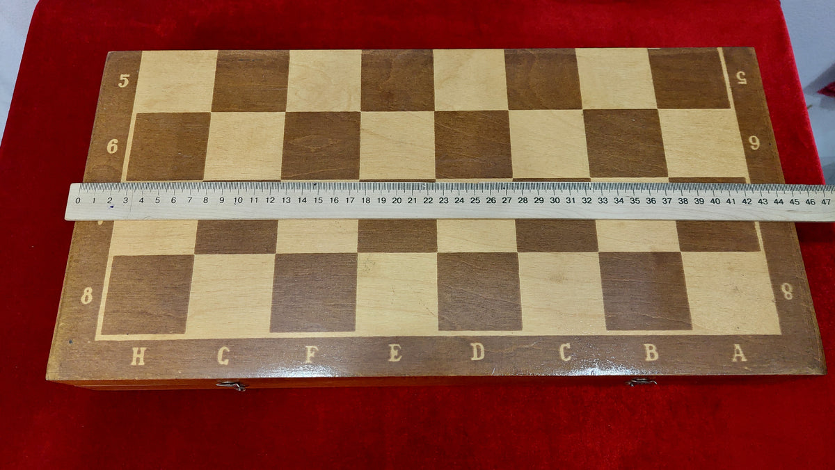 Beautiful authentic classic Soviet wooden tournament chess Grossmeister 1970s