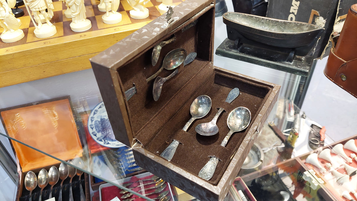 Set of coffee spoons, Miniature spoons of the Soviet era, Tea accessories