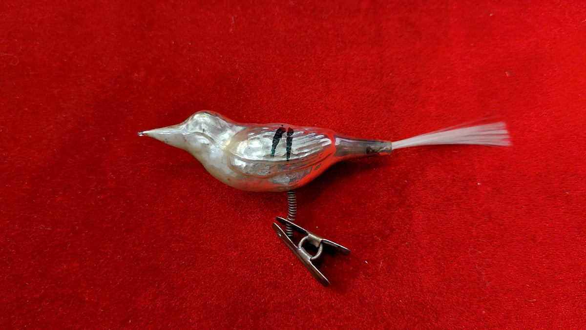 New Year's toy on a clothespin BIRD