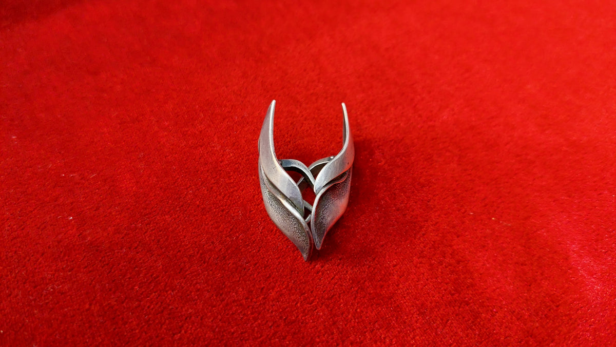 Silver big earrings 925. USSR