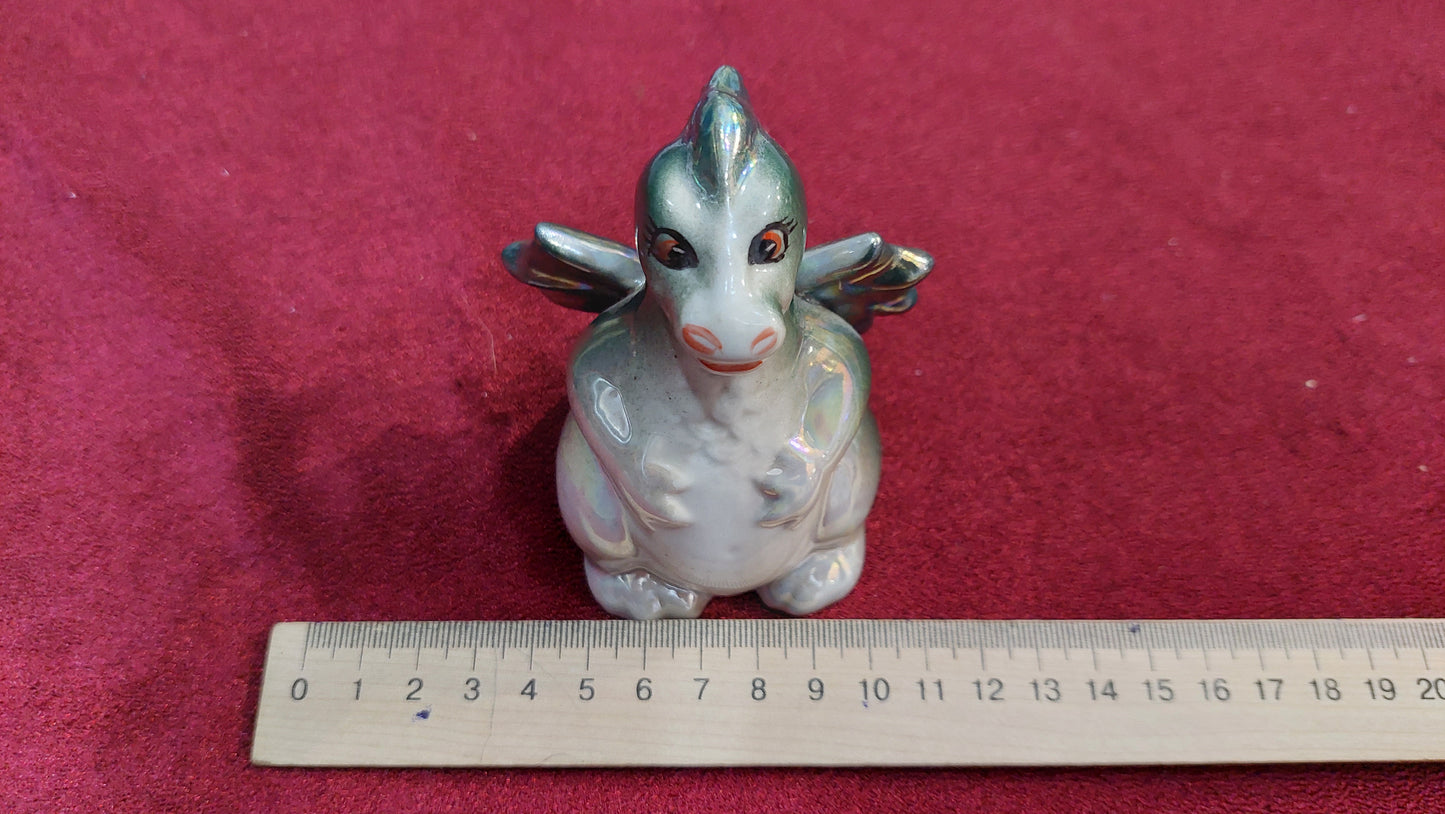 Porcelain dragon made in Soviet Ukraine.Gift for the Year of the Dragon 2024.