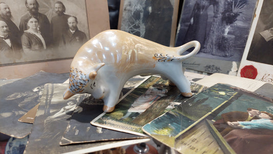 Porcelain bull made in Ukraine, USSR