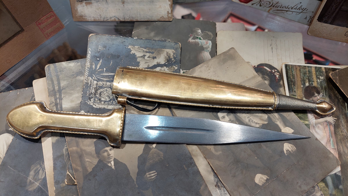 Kitchen knife. Knife dagger khentmei.Knife handmade. East style.