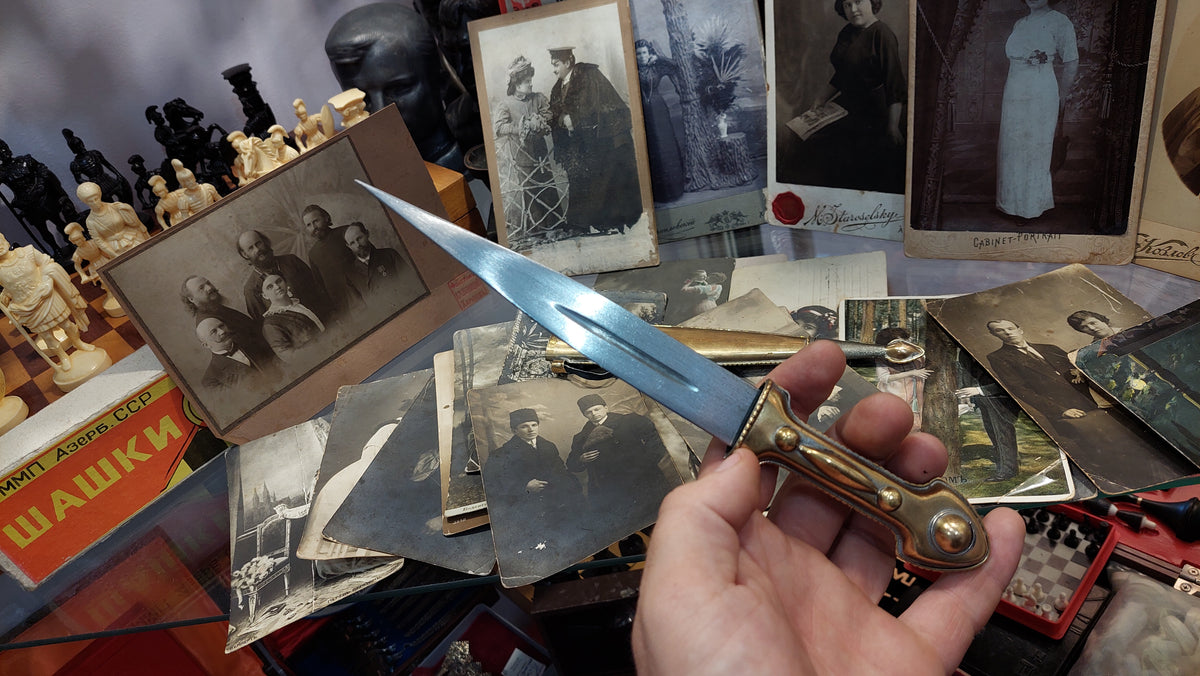 Kitchen knife. Knife dagger khentmei.Knife handmade. East style.