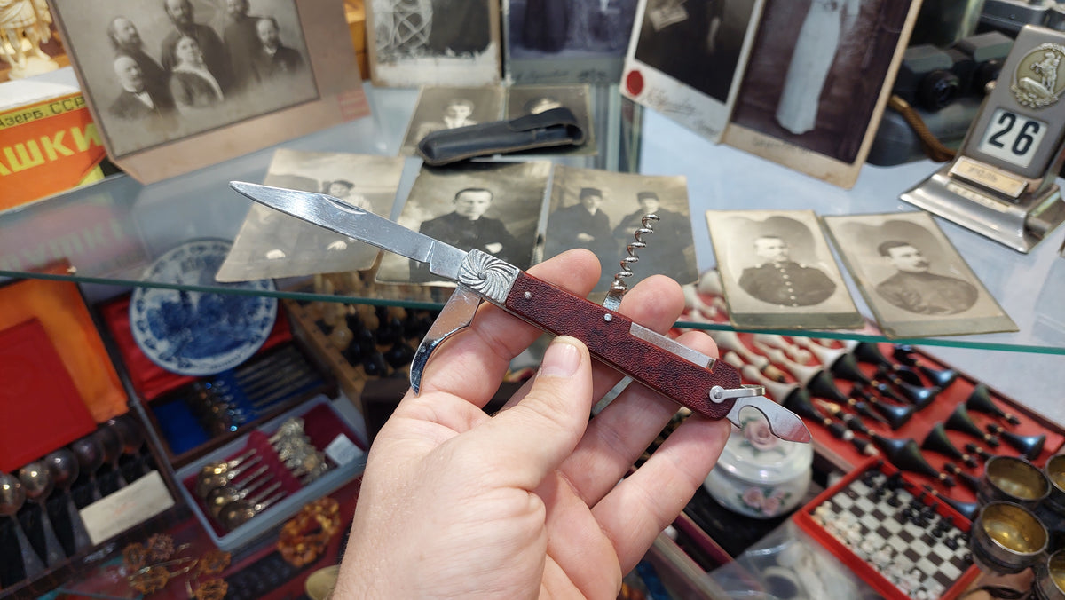 Folding penknife for tourism 1970s USSR.