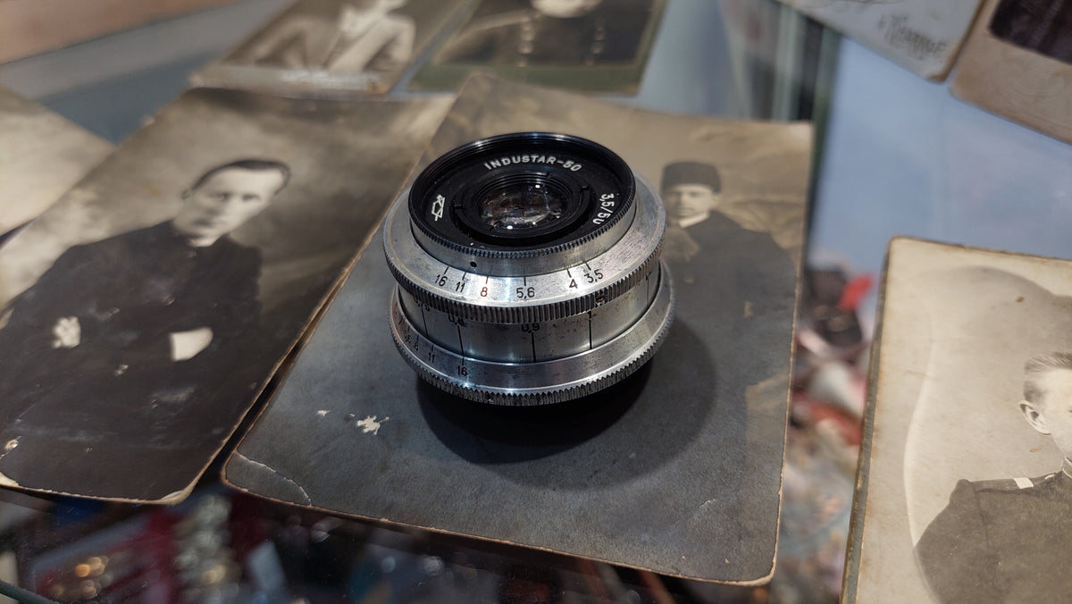 Lens Industar-50 USSR 50mm f/3.5 M39 Ukrainian lens, vintage lens.