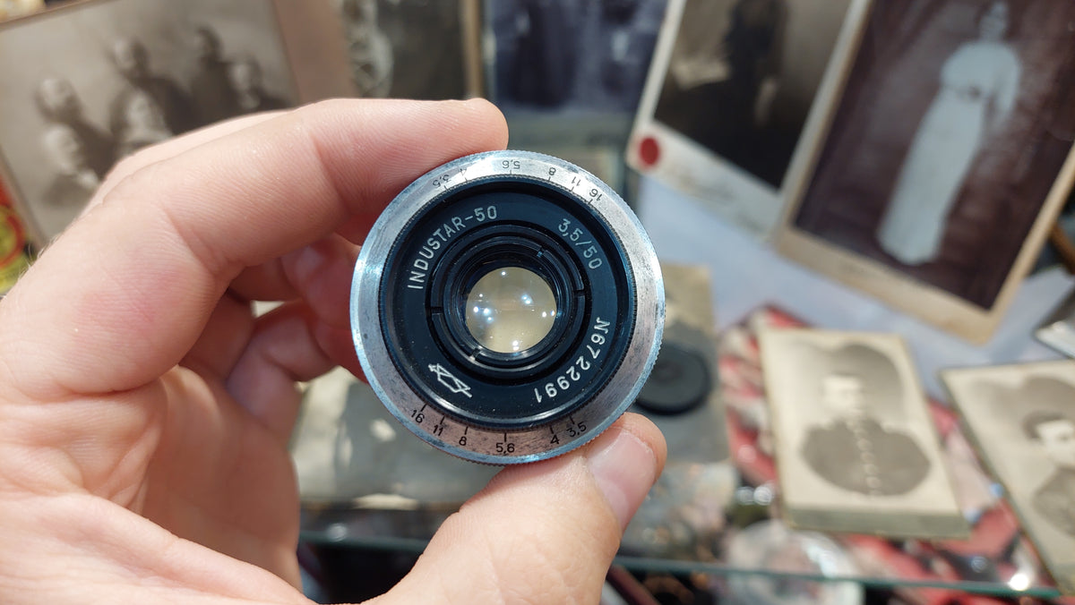 Lens Industar-50 USSR 50mm f/3.5 M39 Ukrainian lens, vintage lens.