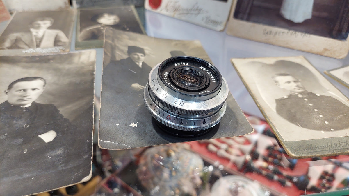 Lens Industar-50 USSR 50mm f/3.5 M39 Ukrainian lens, vintage lens.