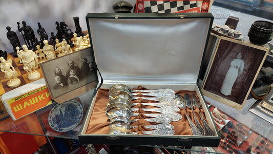 A new set of silver-plated spoons from the sixties of the USSR as a gift, for an anniversary or for yourself.