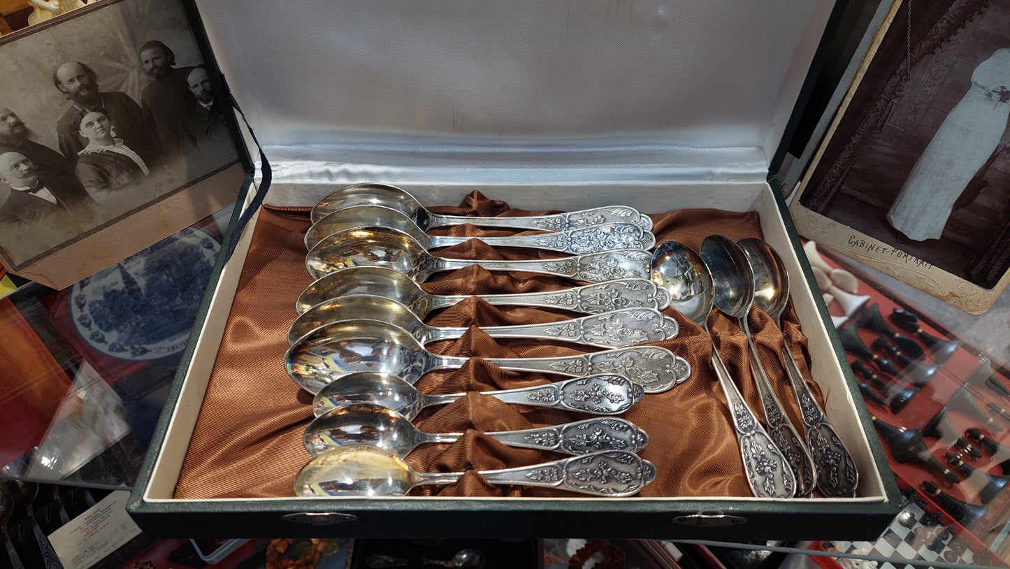 A new set of silver-plated spoons from the sixties of the USSR as a gift, for an anniversary or for yourself.