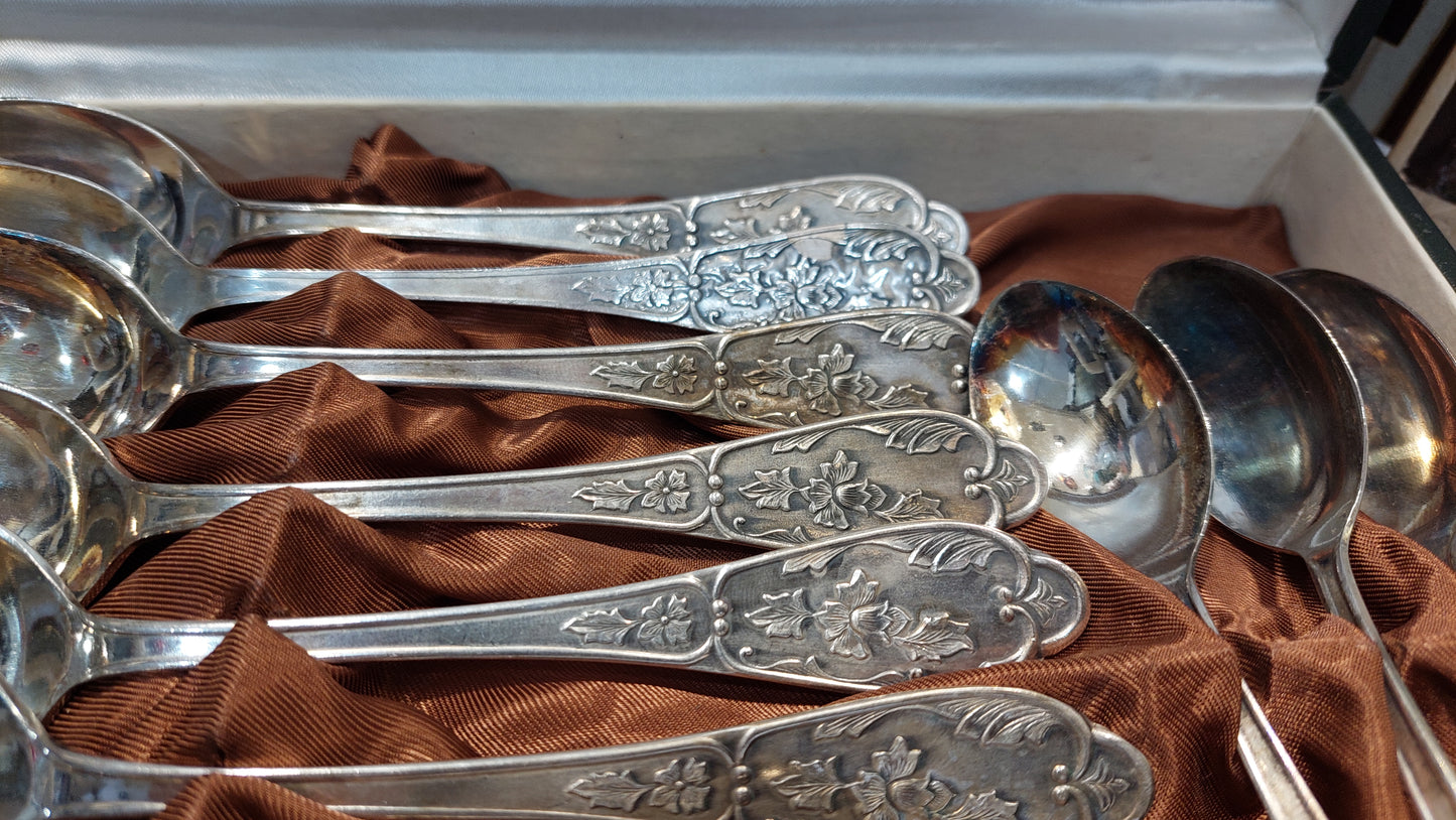 A new set of silver-plated spoons from the sixties of the USSR as a gift, for an anniversary or for yourself.