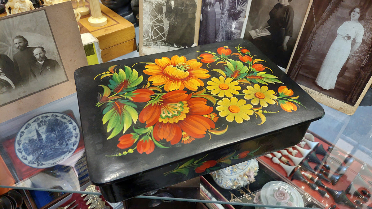 Handmade Jewelry Box, Kashmiri Papier Mâché Jewelry Box, Unique Papier Mâché Jewelry Box