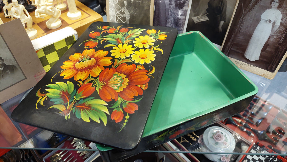 Handmade Jewelry Box, Kashmiri Papier Mâché Jewelry Box, Unique Papier Mâché Jewelry Box