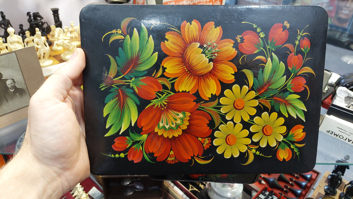 Handmade Jewelry Box, Kashmiri Papier Mâché Jewelry Box, Unique Papier Mâché Jewelry Box