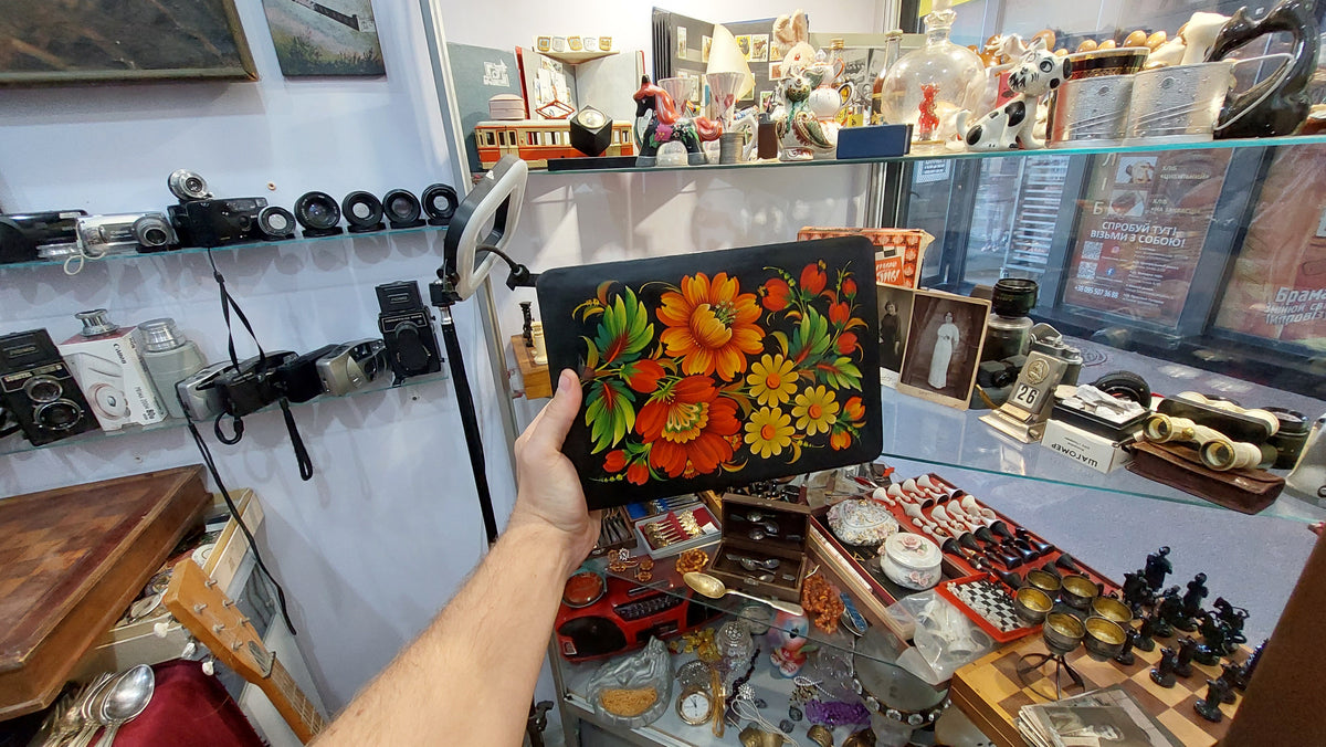 Handmade Jewelry Box, Kashmiri Papier Mâché Jewelry Box, Unique Papier Mâché Jewelry Box