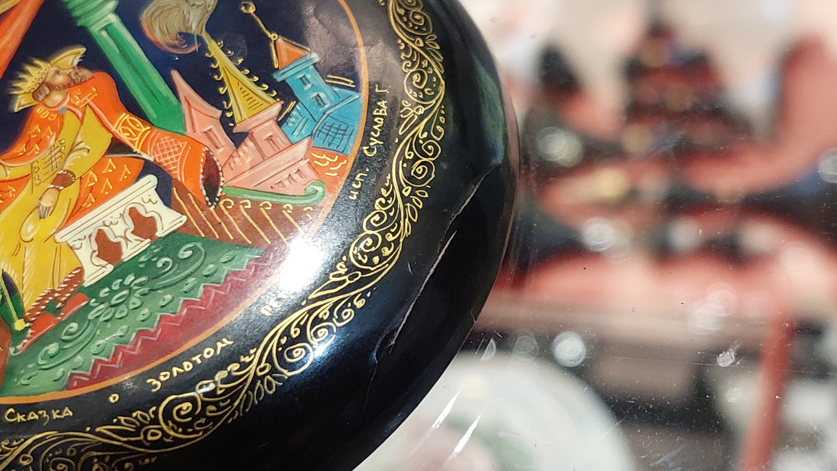 Handmade Jewelry Box, Kashmiri Papier Mâché Jewelry Box, Unique Papier Mâché Jewelry Box, Real Enamel Lacquer Jewelry Box