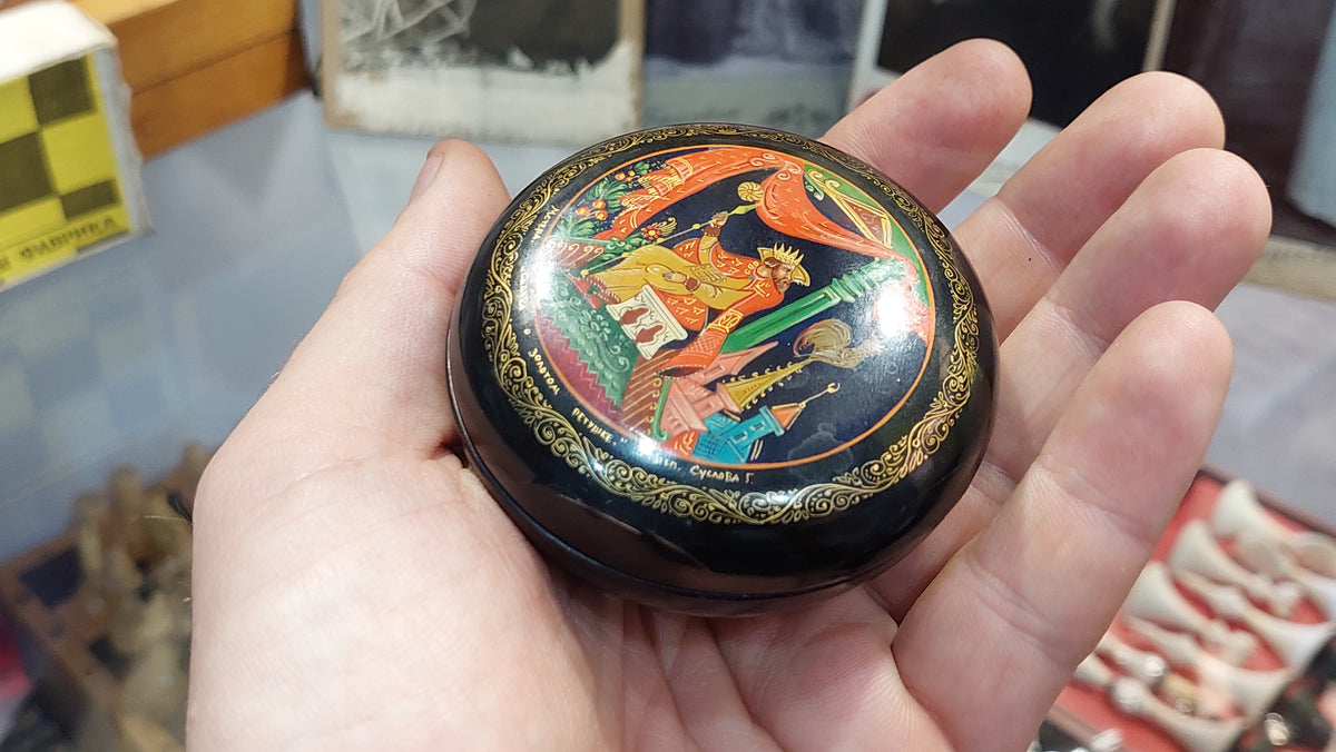 Handmade Jewelry Box, Kashmiri Papier Mâché Jewelry Box, Unique Papier Mâché Jewelry Box, Real Enamel Lacquer Jewelry Box