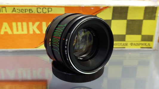 Soviet vintage lens Helios 44-2, 2\58 M42. Russian Lens Zenit USSR