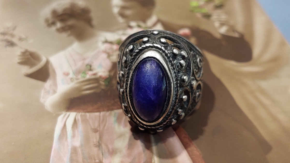 Vintage USSR ring 875 1970s Soviet jewelry USSR.