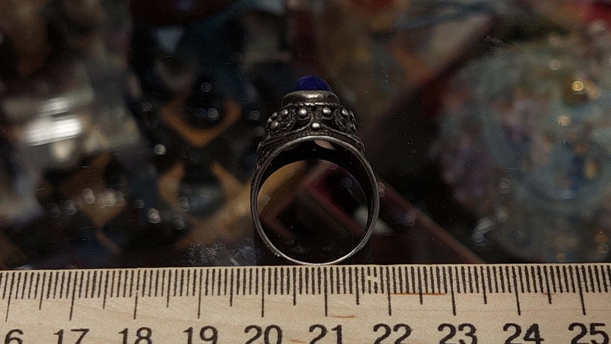 Vintage USSR ring 875 1970s Soviet jewelry USSR.