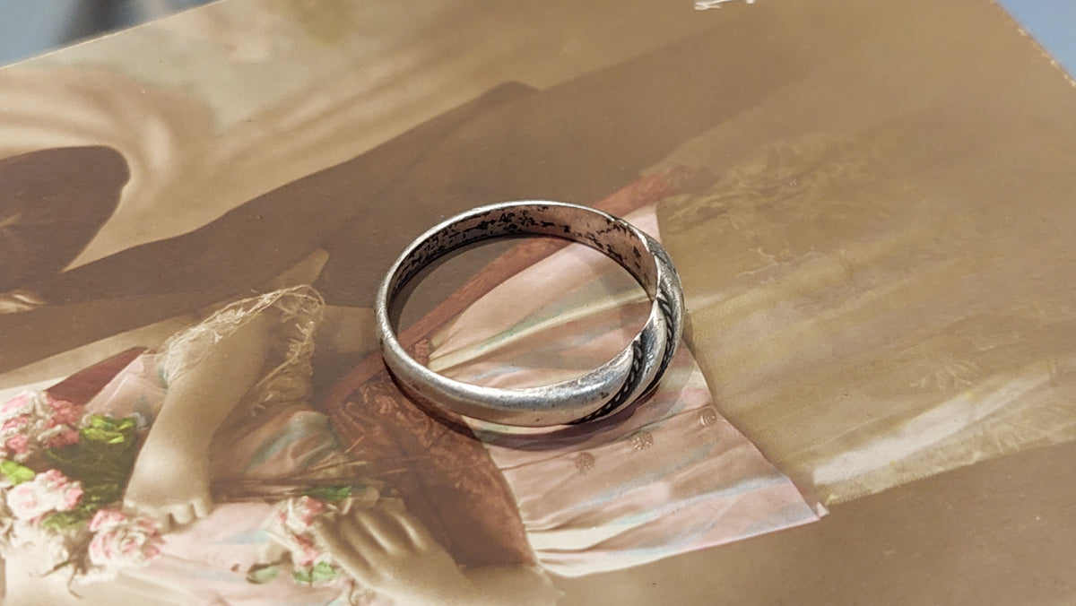 875 standard silver ring USSR 70 years.