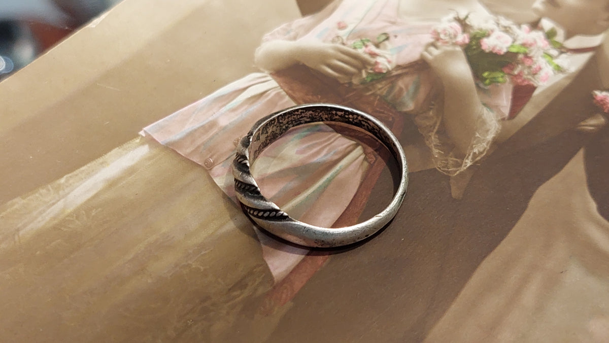 875 standard silver ring USSR 70 years.