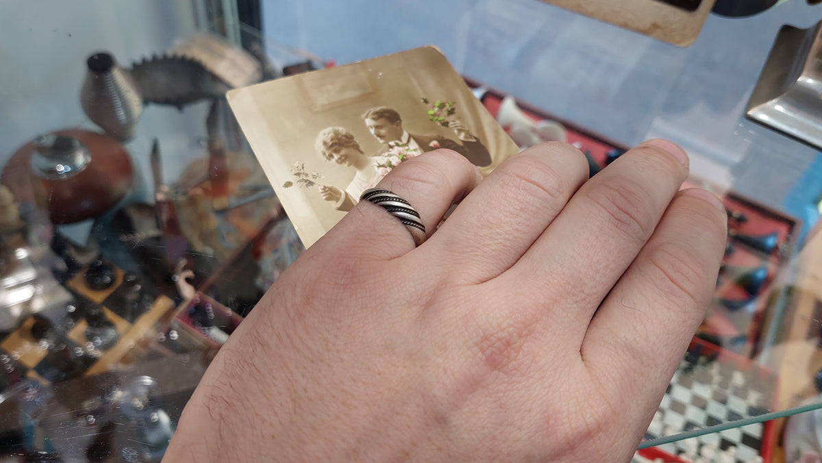 875 standard silver ring USSR 70 years.