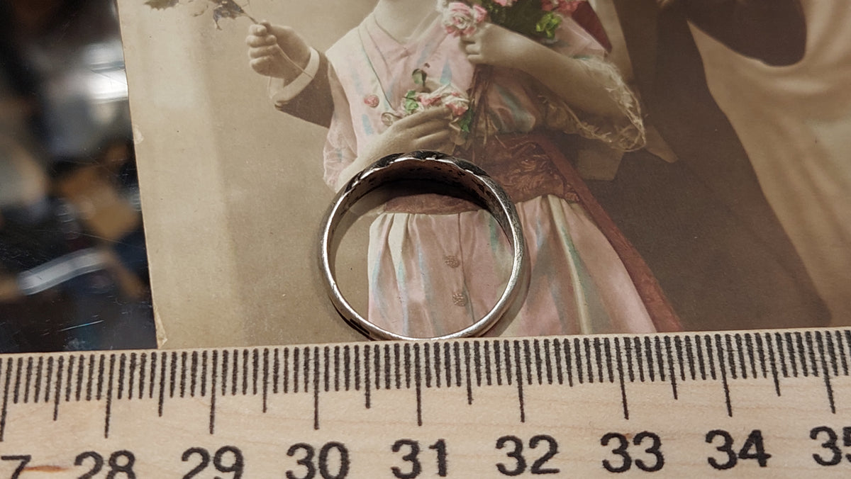 875 standard silver ring USSR 70 years.