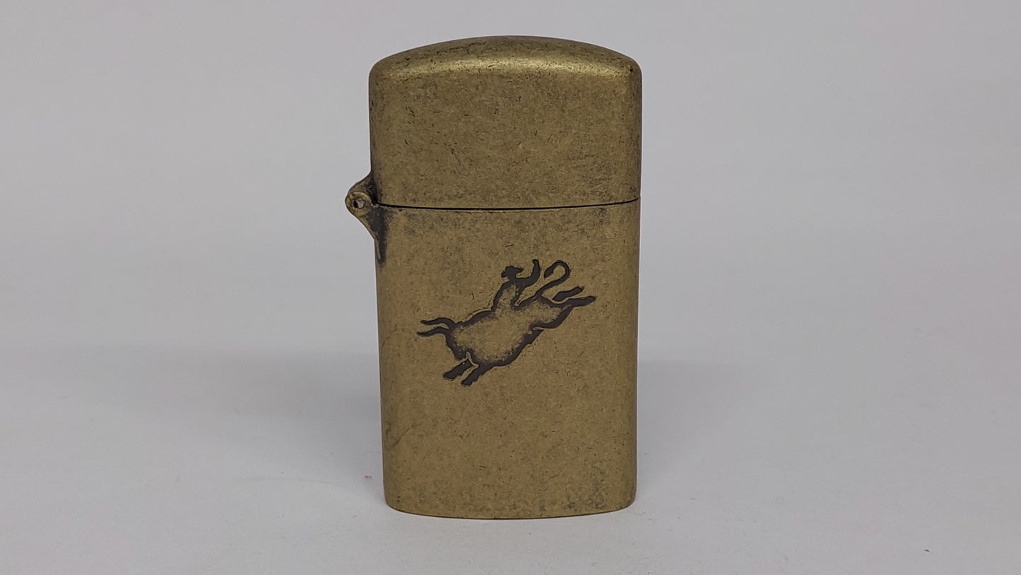 Vintage Military Art Original lighter from the Rodeo collection. Cowboy 90s