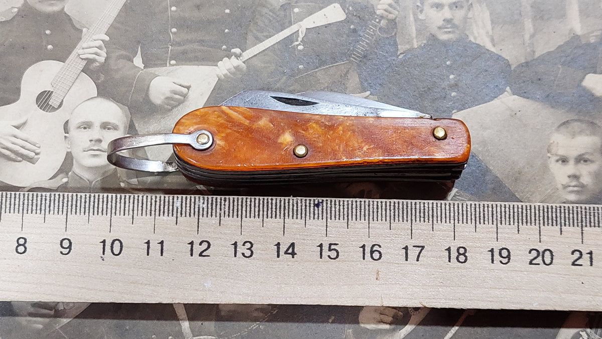 Small pocket knife-knife and fork.