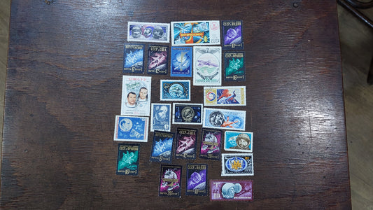 SPACE.Collectible space STAMPS. Space stamps. Soyuz, Interkosmos., Yuri Gagarin, Sputnik, In Space