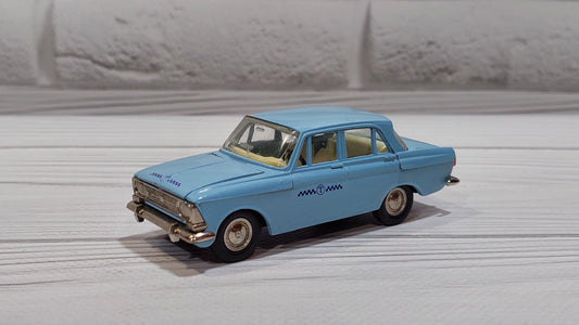 Vintage toy Moskvich 412 TAXI, model 1:43, original toy