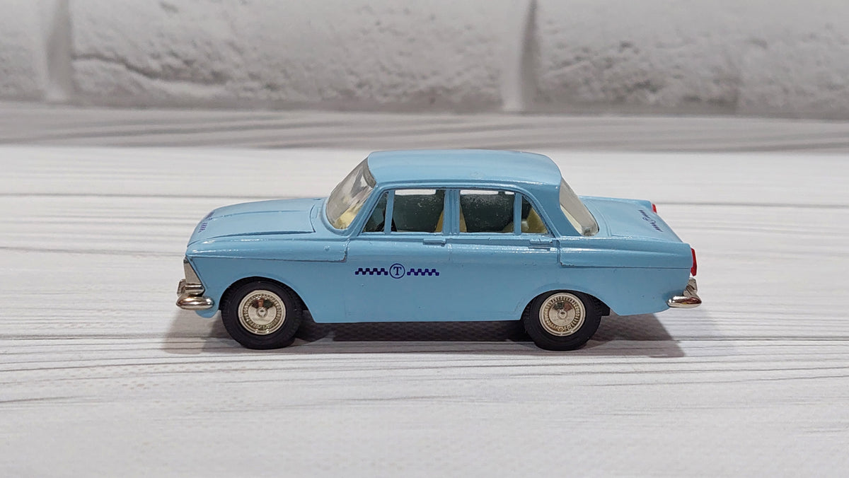 Vintage toy Moskvich 412 TAXI, model 1:43, original toy