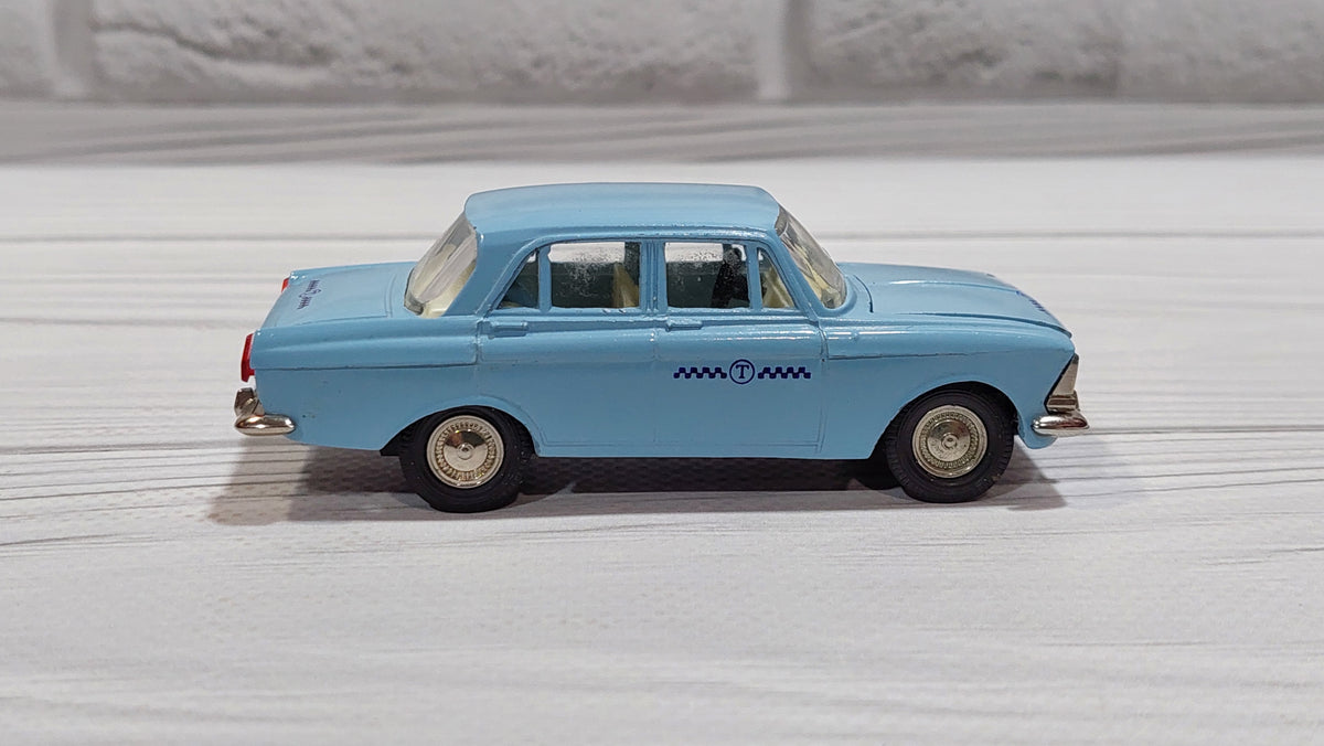 Vintage toy Moskvich 412 TAXI, model 1:43, original toy