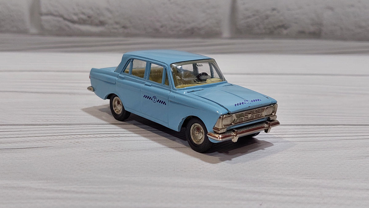 Vintage toy Moskvich 412 TAXI, model 1:43, original toy