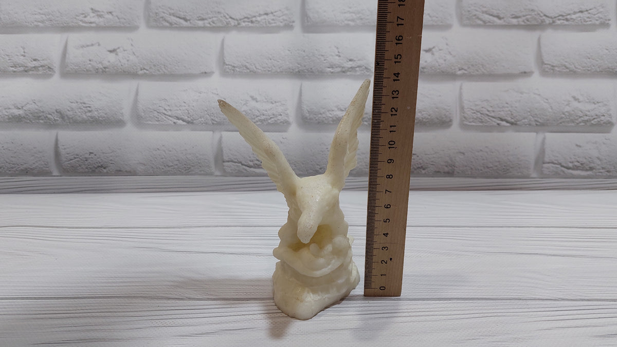 vintage eagle figurine Luminescent eagle Eagle and snake figurine