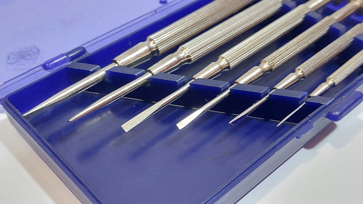 A set of screwdrivers for lovers of precision mechanics, 1982.