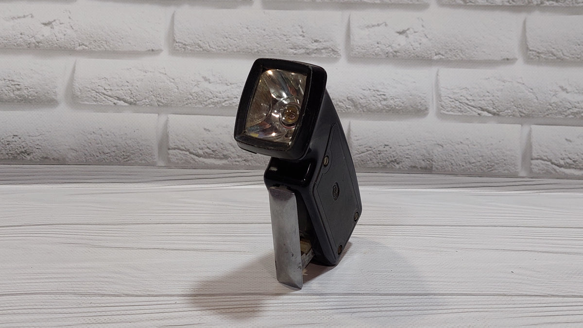 FLASHLIGHT. Vintage mechanical ZIP flashlight, electrodynamic carbolite flashlight.