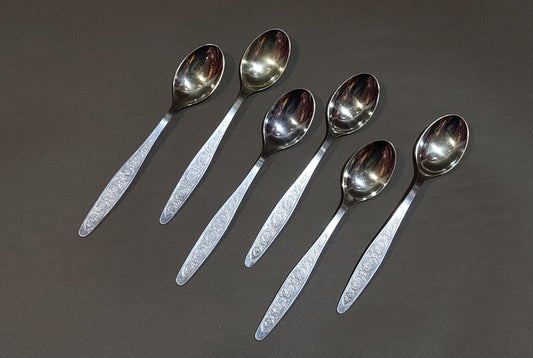 Vintage nickel silver teaspoons.