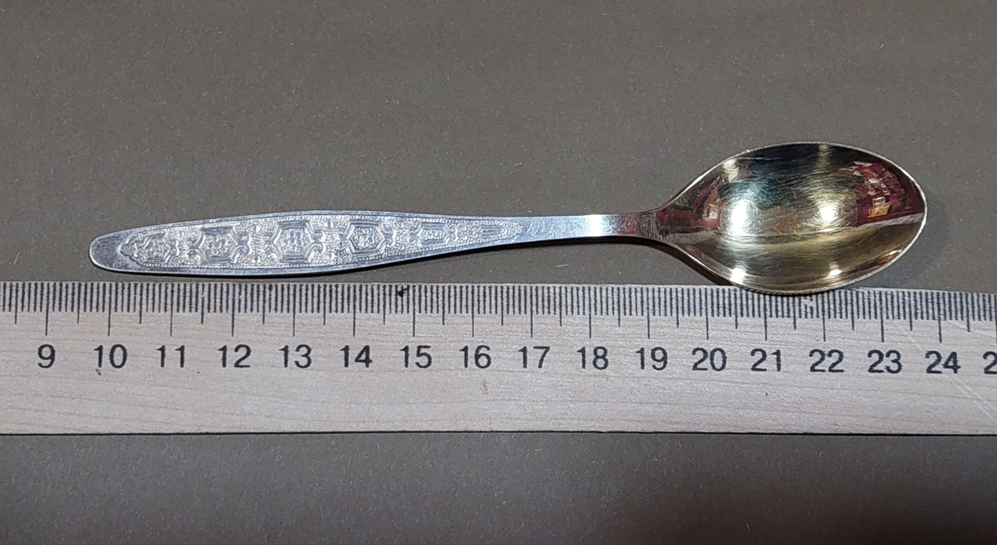 Vintage nickel silver teaspoons.