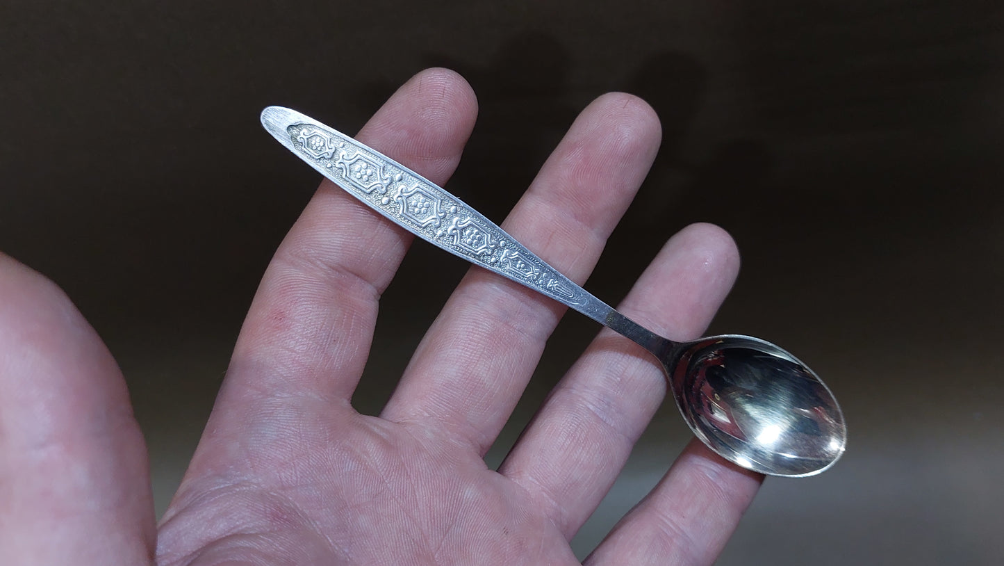 Vintage nickel silver teaspoons.